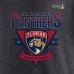 Футболка Florida Panthers Fanatics Heather Charcoal 2025 Stanley Cup Playoffs Crossbar Tri-Blend