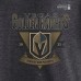 Футболка Vegas Golden Knights Fanatics Heather Charcoal 2025 Stanley Cup Playoffs Crossbar Tri-Blend