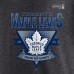 Футболка Toronto Maple Leafs Fanatics Heather Charcoal 2025 Stanley Cup Playoffs Crossbar Tri-Blend