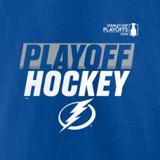 Tampa Bay Lightning Fanatics Blue 2025 Stanley Cup Playoffs Breakout Fleece Pullover Hoodie