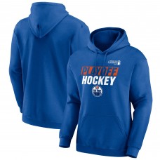 Edmonton Oilers Fanatics Royal 2025 Stanley Cup Playoffs Breakout Fleece Pullover Hoodie