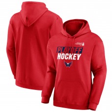 Washington Capitals Fanatics Red 2025 Stanley Cup Playoffs Breakout Fleece Pullover Hoodie
