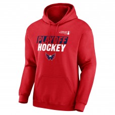 Washington Capitals Fanatics Red 2025 Stanley Cup Playoffs Breakout Fleece Pullover Hoodie