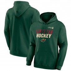 Minnesota Wild Fanatics Green 2025 Stanley Cup Playoffs Breakout Fleece Pullover Hoodie