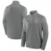 Carolina Hurricanes Fanatics Gray 2025 Stanley Cup Playoffs Authentic Pro Fleece Quarter-Zip Pullover