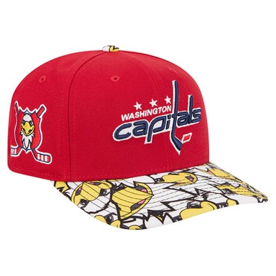 Бейсболка Washington Capitals New Era Red Mascot Visor 9SEVENTY