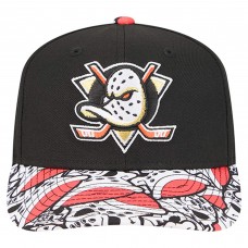 Бейсболка Anaheim Ducks New Era Black Mascot Visor 9SEVENTY