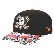 Бейсболка Anaheim Ducks New Era Black Mascot Visor 9SEVENTY