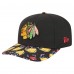 Бейсболка Chicago Blackhawks New Era Black Mascot Visor 9SEVENTY