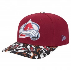 Бейсболка Colorado Avalanche New Era Burgundy Mascot Visor 9SEVENTY