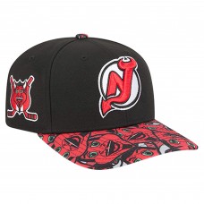 Бейсболка New Jersey Devils New Era Black Mascot Visor 9SEVENTY