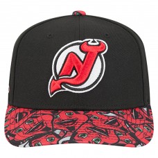 Бейсболка New Jersey Devils New Era Black Mascot Visor 9SEVENTY
