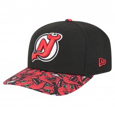 Бейсболка New Jersey Devils New Era Black Mascot Visor 9SEVENTY