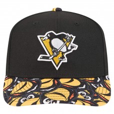 Бейсболка Pittsburgh Penguins New Era Black Mascot Visor 9SEVENTY