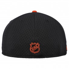 Бейсболка Philadelphia Flyers New Era Black/Orange Mesh Crown Two-Tone 59FIFTY