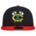 Бейсболка Chicago Blackhawks New Era Black/Red Mesh Crown Two-Tone 59FIFTY