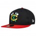 Бейсболка Chicago Blackhawks New Era Black/Red Mesh Crown Two-Tone 59FIFTY