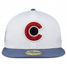 Бейсболка Colorado Avalanche New Era White/Navy Mesh Crown Two-Tone 59FIFTY