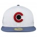 Бейсболка Colorado Avalanche New Era White/Navy Mesh Crown Two-Tone 59FIFTY