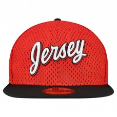 Бейсболка New Jersey Devils New Era Red/Black Mesh Crown Two-Tone 59FIFTY