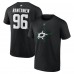 Dallas Stars Mikko Rantanen Fanatics Black Authentic Stack Name & Number T-Shirt