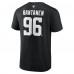 Dallas Stars Mikko Rantanen Fanatics Black Authentic Stack Name & Number T-Shirt