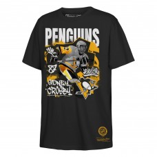 Футболка Подростковая Pittsburgh Penguins Sidney Crosby Mitchell & Ness Black Photo Reel Graphic