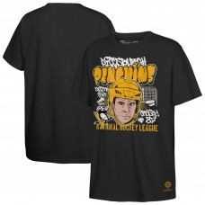 Футболка Подростковая Pittsburgh Penguins Sidney Crosby Mitchell & Ness Black Caricature