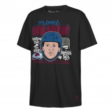 Футболка Подростковая Colorado Avalanche Nathan MacKinnon Mitchell & Ness Black Caricature