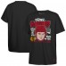 Футболка Подростковая Chicago Blackhawks Connor Bedard Mitchell & Ness Black Caricature