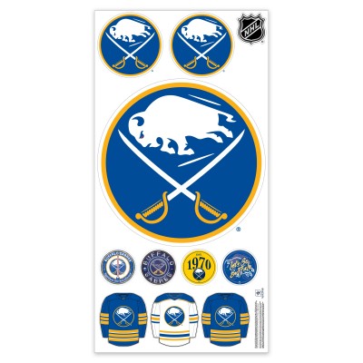 Buffalo Sabres Repositionable Team Logo Wall Decal Set