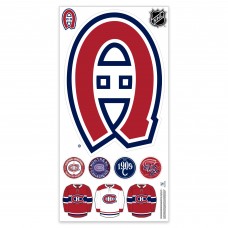 Montreal Canadiens Repositionable Team Logo Wall Decal Set