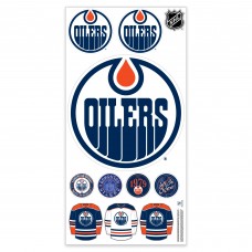 Edmonton Oilers Repositionable Team Logo Wall Decal Set
