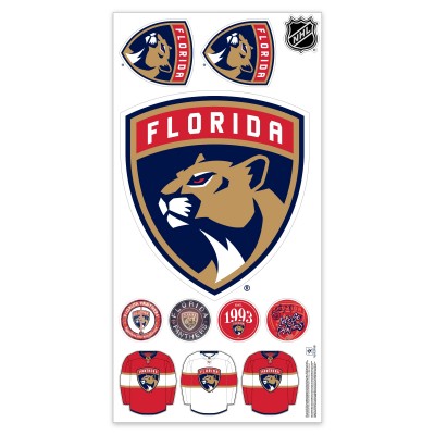 Florida Panthers Repositionable Team Logo Wall Decal Set