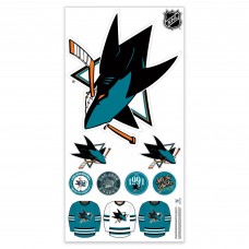 San Jose Sharks Repositionable Team Logo Wall Decal Set