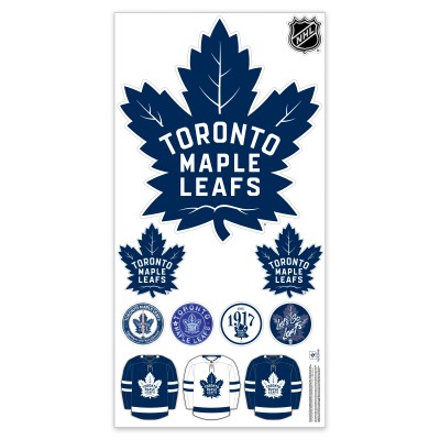 Toronto Maple Leafs Repositionable Team Logo Wall Decal Set