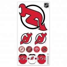 New Jersey Devils Repositionable Team Logo Wall Decal Set New Jersey Devils Repositionable Team Logo Wall Decal Set