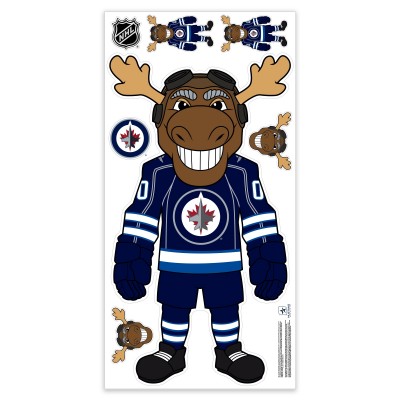 Winnipeg Jets Mascot Repositionable Wall Decal Set
