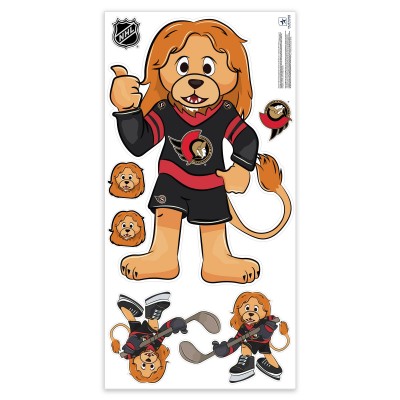 Ottawa Senators Mascot Repositionable Wall Decal Set
