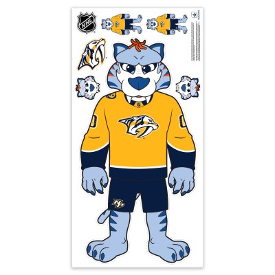 Nashville Predators Mascot Repositionable Wall Decal Set