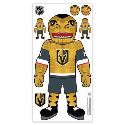 Vegas Golden Knights Mascot Repositionable Wall Decal Set