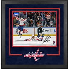 Alexander Ovechkin Washington Capitals Autographed Fanatics Authentic Deluxe Framed 16 x 20 895th Goal Celebration Photograph