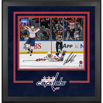 Alexander Ovechkin Washington Capitals Autographed Fanatics Authentic Deluxe Framed 16 x 20 895th Goal Celebration Photograph