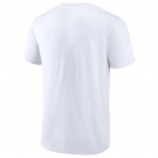 Carolina Hurricanes White 2025 Stanley Cup Playoffs Logo T-Shirt