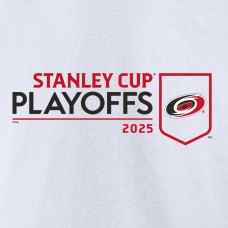 Carolina Hurricanes White 2025 Stanley Cup Playoffs Logo T-Shirt