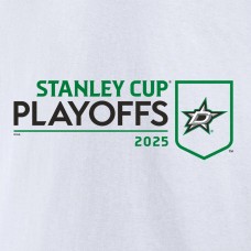 Dallas Stars White 2025 Stanley Cup Playoffs Logo T-Shirt