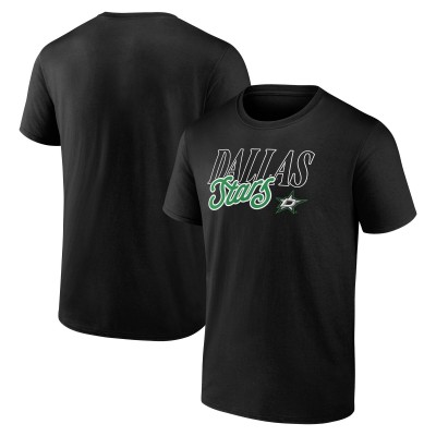 Dallas Stars Black Script T-Shirt