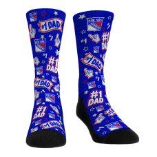 Носки Unisex New York Rangers Rock Em Number 1 Dad 2-Pack Crew Носки Unisex New York Rangers Rock Em Number 1 Dad 2-Pack Crew