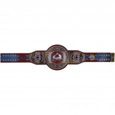 Nathan MacKinnon Colorado Avalanche Autographed Fanatics Authentic WWE Legacy Title Belt with 2022 SC Champs Inscription - Limited Edition of 5