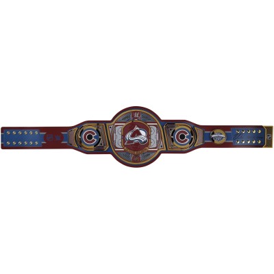 Nathan MacKinnon Colorado Avalanche Autographed Fanatics Authentic WWE Legacy Title Belt with 2022 SC Champs Inscription - Limited Edition of 5